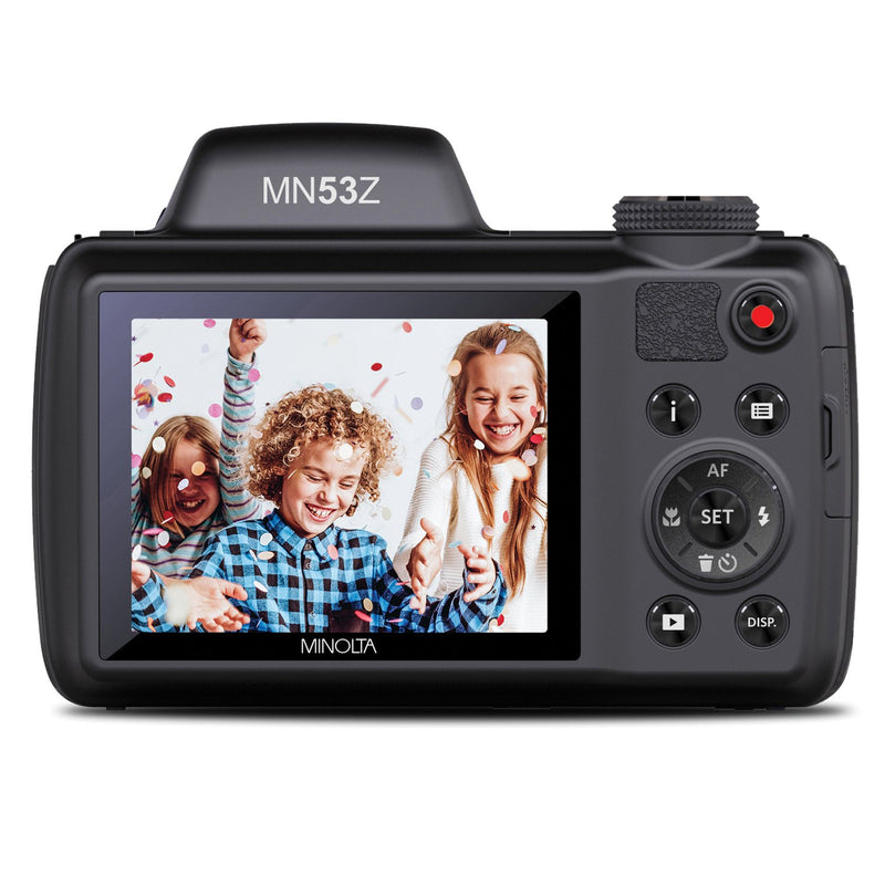 Minolta 16.0-Megapixel 53x Zoom Bridge Camera (Black) MN53Z-BK