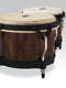 Latin Percussion Matador M201-WB Whiskey Barrel Bongo Set with Black Hardware