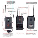 Nady 100-Channel UHF Wireless Lavalier Microphone System - U-1100 LT