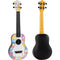 Flight Kitty Print Concert Travel Ukulele w/ Gig Bag - TUC-KITTY