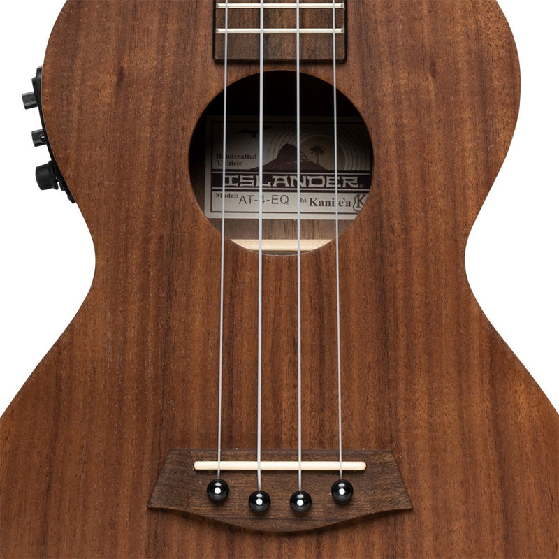 Islander Electro-Acoustic Traditional Tenor Ukulele with Acacia Top - AT-4 EQ