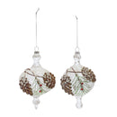 Glass Pinecone Onion Ornament (Set of 12)