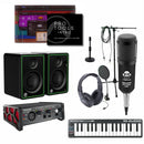 Home Studio Recording Bundle Mackie Monitors Tascam Keyboard Pro Tools Intro