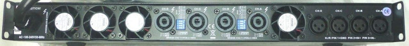 CVR AUDIO D-2004 4-Channel 2000 Watts Professional Power Amplifier