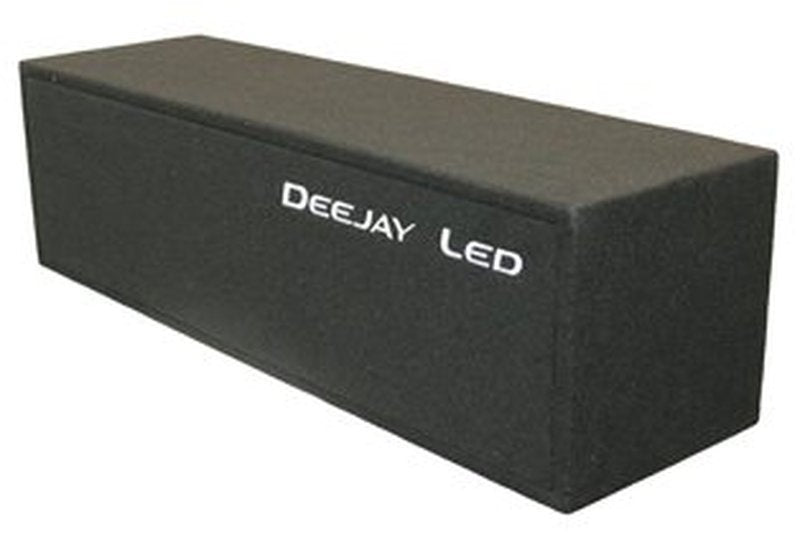 DeeJay LED 10" Side Speaker Enclosure w/ 3 Horn & 2 Tweeters Ports - Yellow