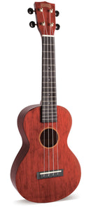 Mahalo Hano Concert Ukulele - Trans Wine Red - MH2-TWR