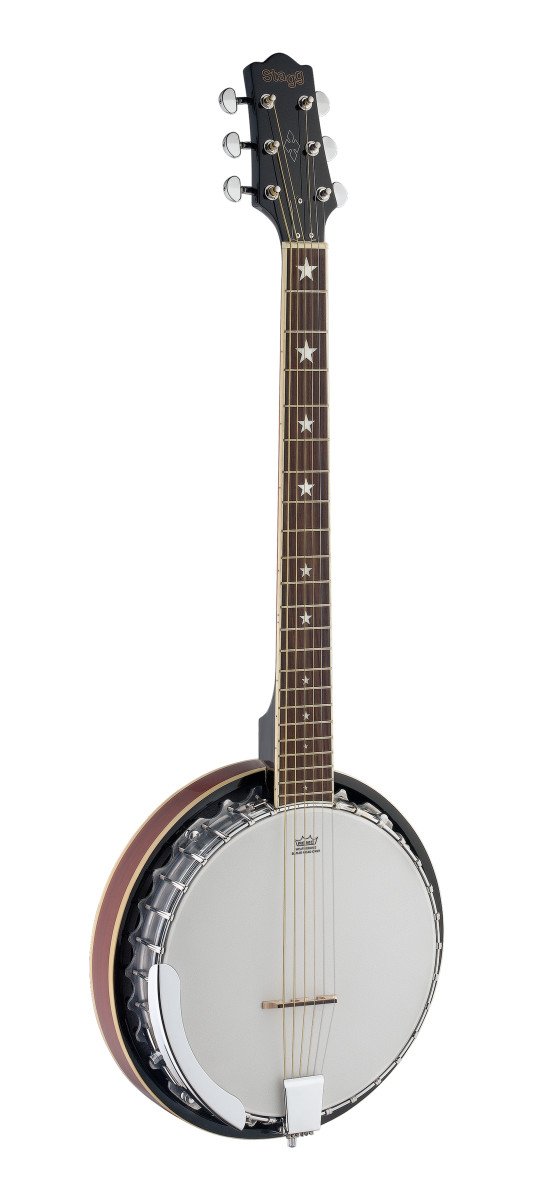 Stagg 6-String Deluxe Bluegrass Banjo w/ Metal Pot - BJM30 G