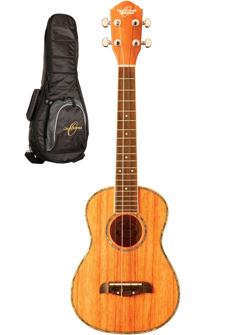 Oscar Schmidt Tenor Ukulele w/ Gig Bag - Koa - OU6K