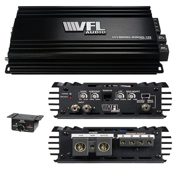 VFL AUDIO Hybrid Amplifier Linkable D Class 2800 watts max HYBRID-2800.1D