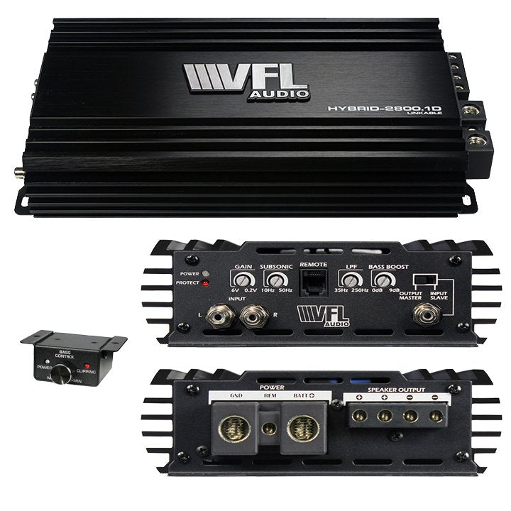 VFL AUDIO Hybrid Amplifier Linkable D Class 2800 watts max HYBRID-2800.1D