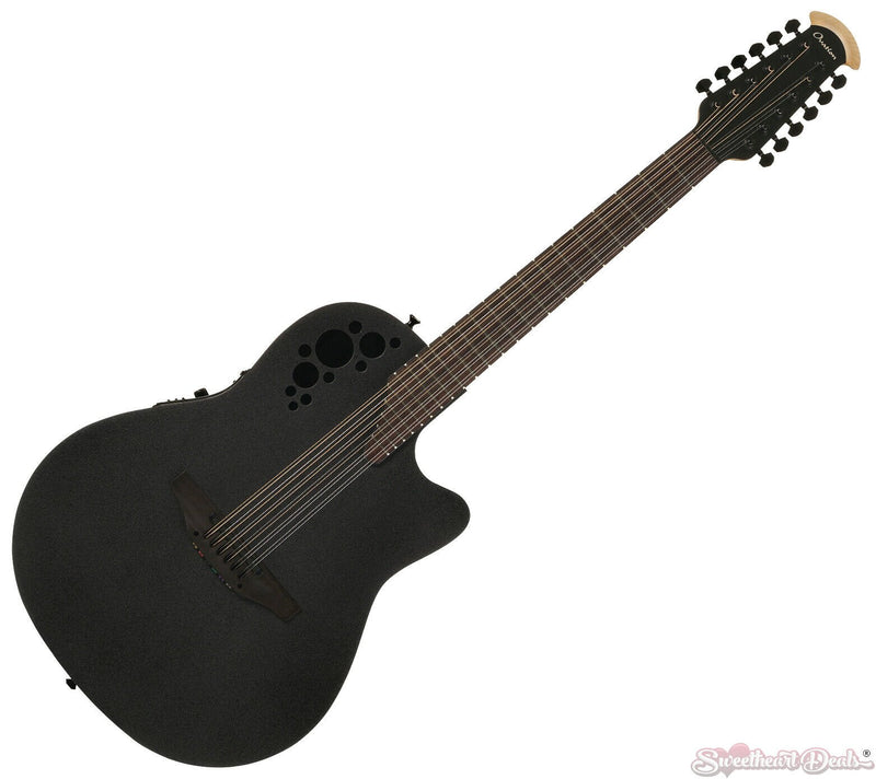 Ovation Modern TX Deep Contour 12-String Acoustic-Electric Guitar - Black