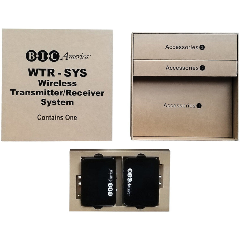 BIC America 4-Channel Wireless Audio Transmitter/Receiver System - WTR-SYS