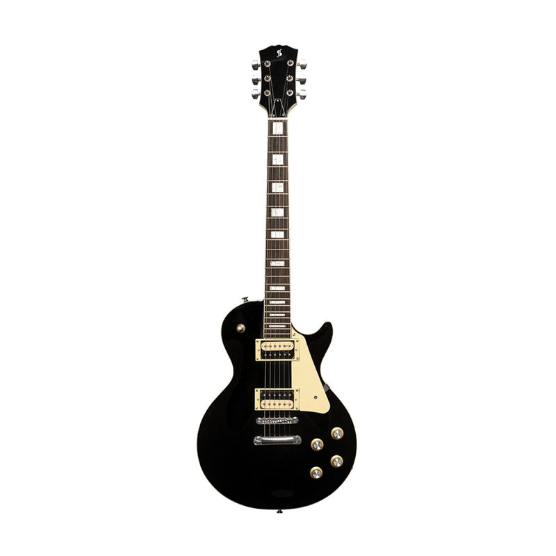 Stagg Archtop Solid Body Electric Guitar - Black - SEL-STD BLK