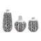 Leaf Print Vase (Set of 3)