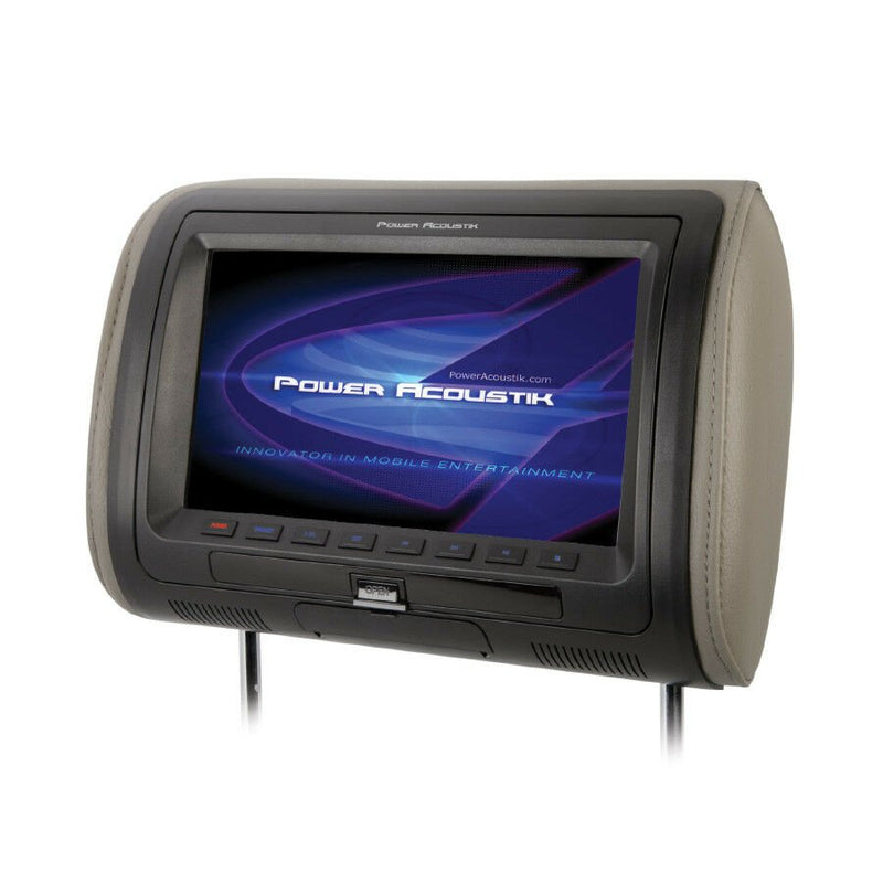 Power Acoustik HDVD-91CC 9" Universal DVD Headrest With USB/AUX