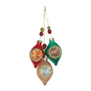 Glass Reflector Ornament Drop (Set of 12)