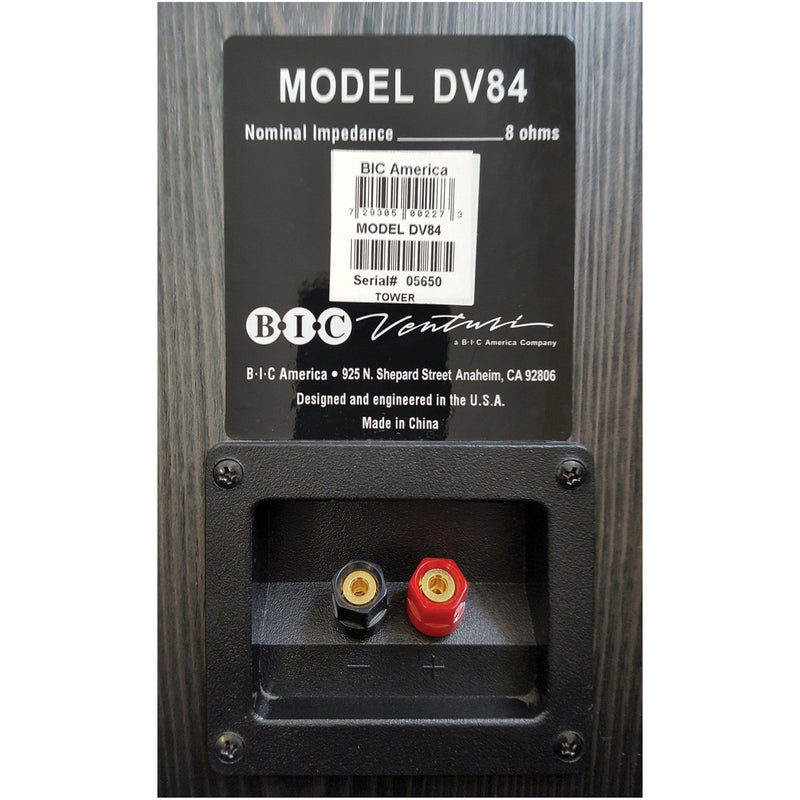 BIC America 250-Watt 2-Way 8-Inch Slim-Design Tower Speaker - DV 84