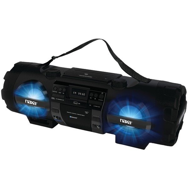 Naxa CD MP3 Bass Reflex Boom Box with Bluetooth® & AM/FM Radio