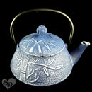 Japanese Tetsubin Cast Iron Teapot 27 oz / 0.8 L Blue Bamboo with Infuser